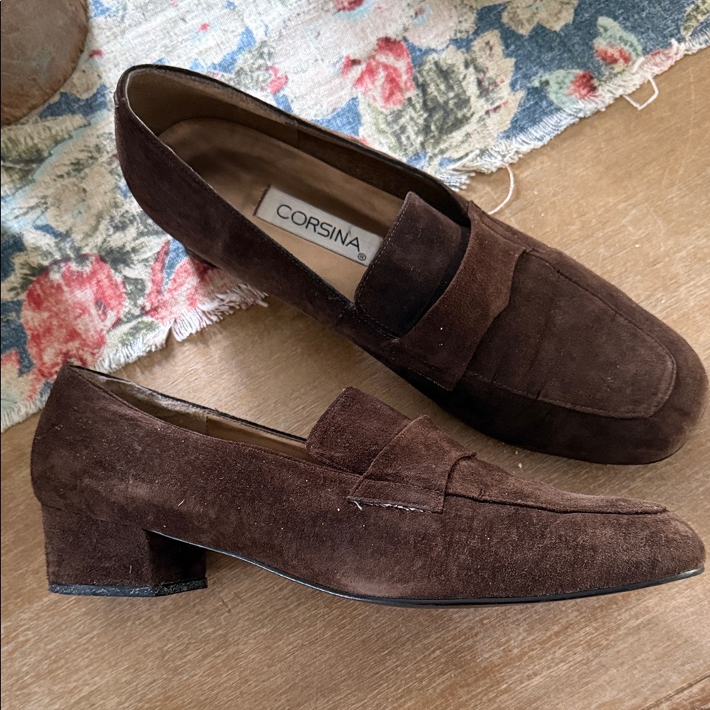 Brown Suede Loafers - Picture 2 of 8
